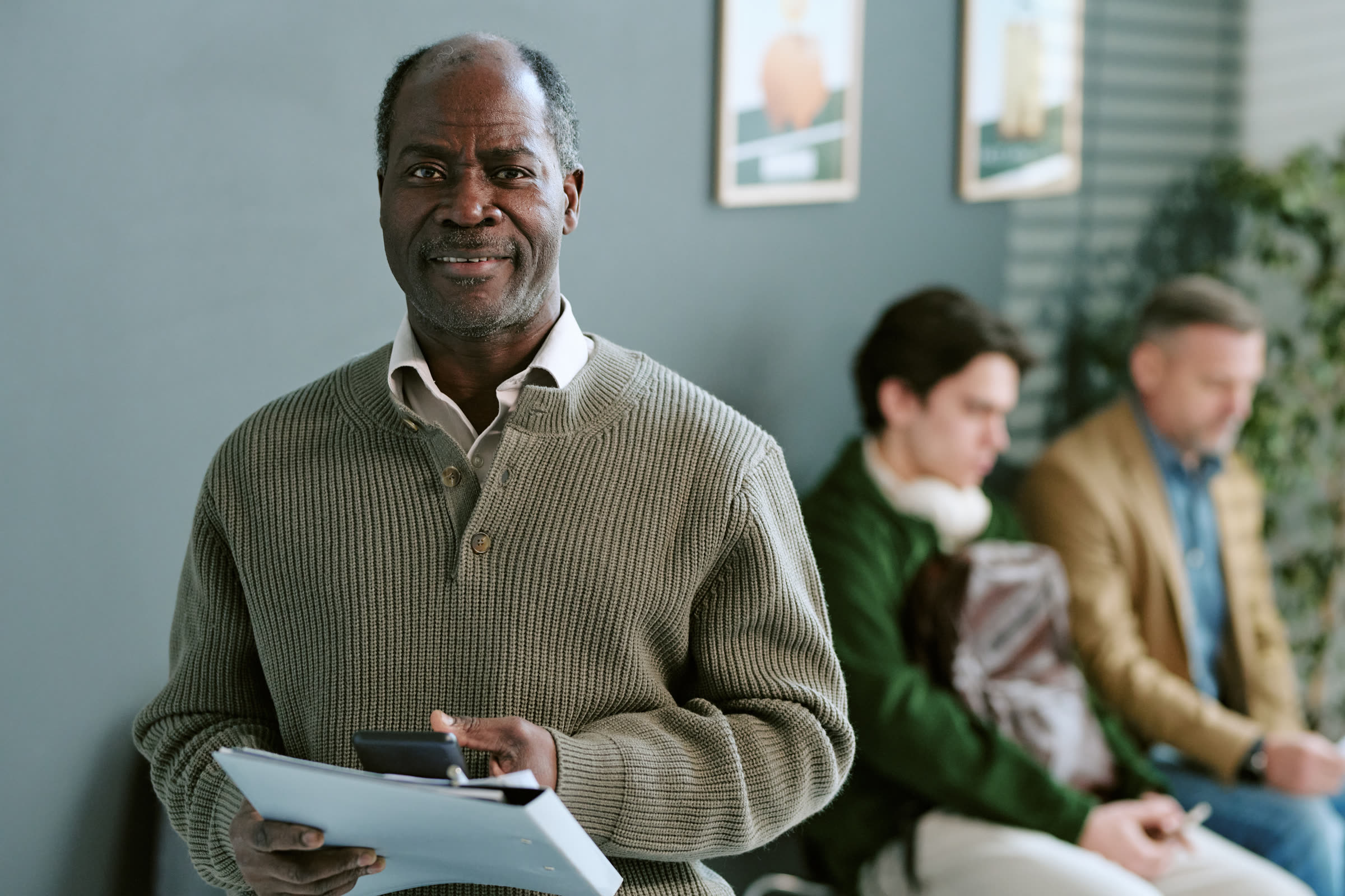 Smiling senior man